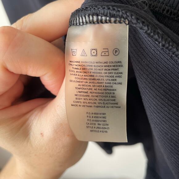 TNA Ribbed Black Juno Dress Fitted Short Size Medium - Picture 5 of 6